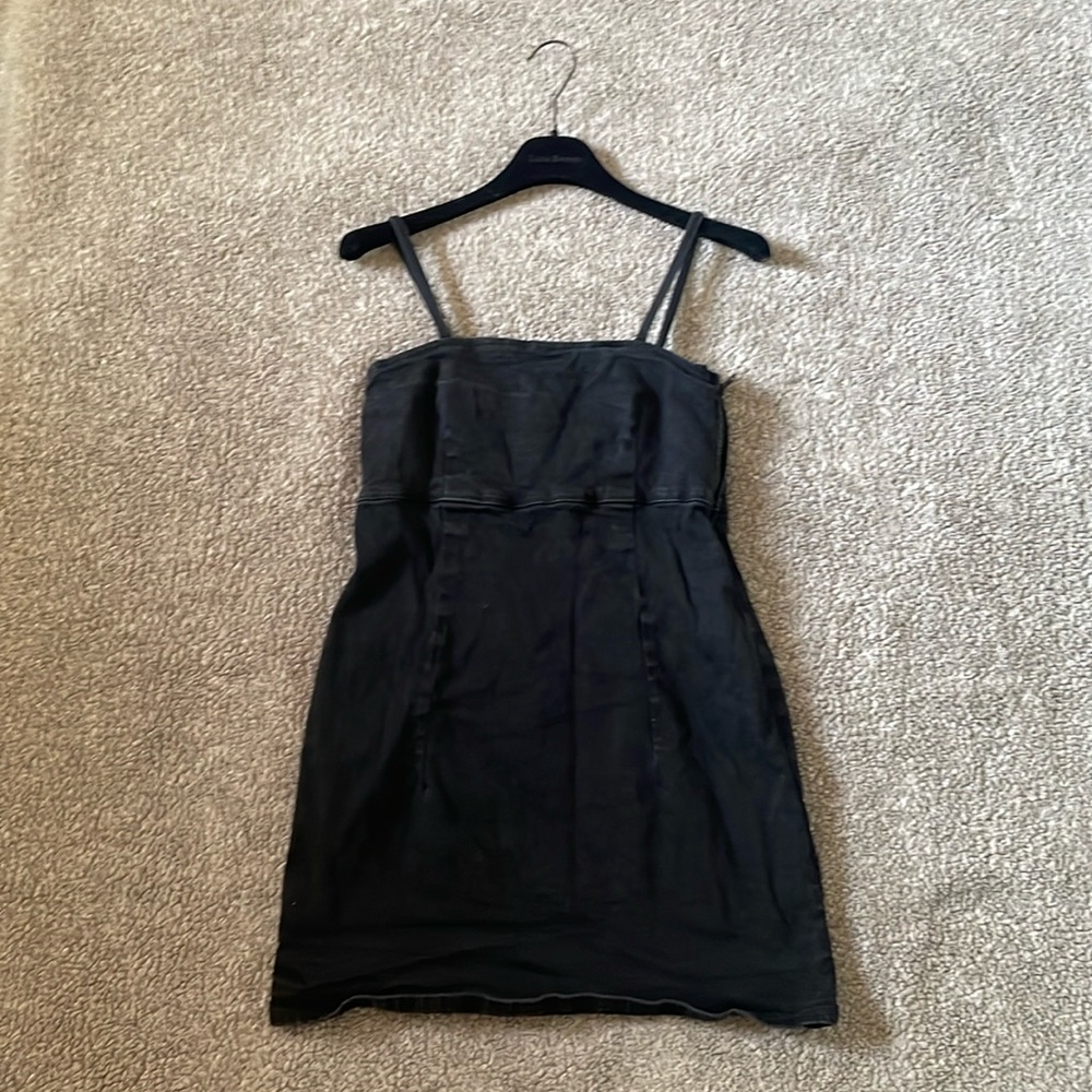 Zara Black Denim Dress
